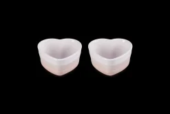 Stoneware Set of 2 Heart Ramekins