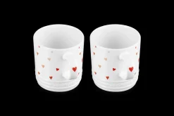 Stoneware Set of 2 Hearts Mugs