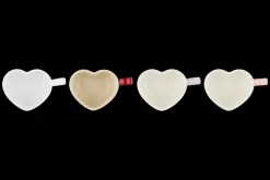 Stoneware Set of 4 Mini Heart Mugs