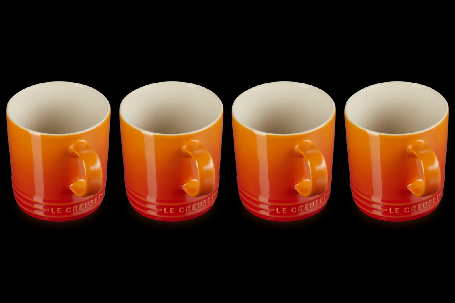 Stoneware Set of 4 Mugs