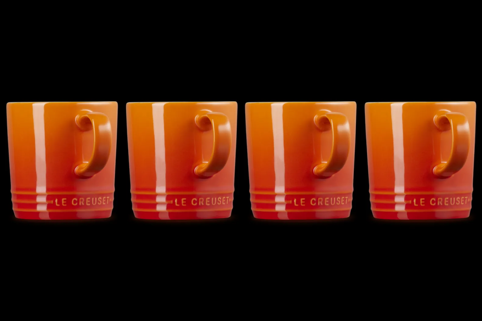 Stoneware Set of 4 Mugs