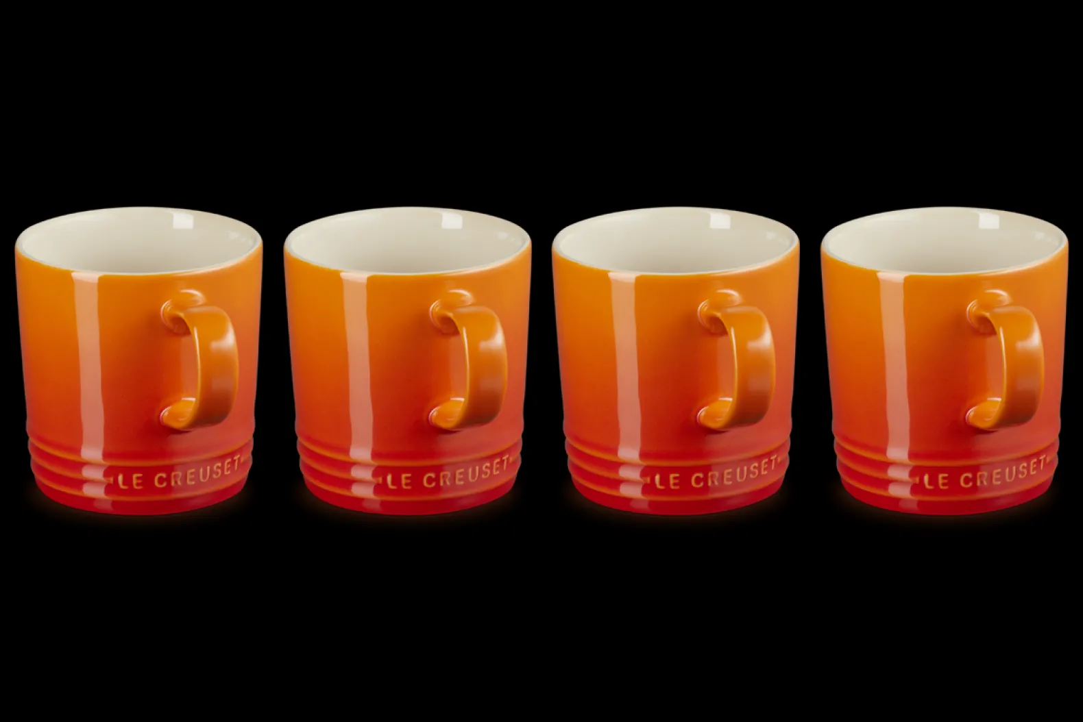 Stoneware Set of 4 Mugs