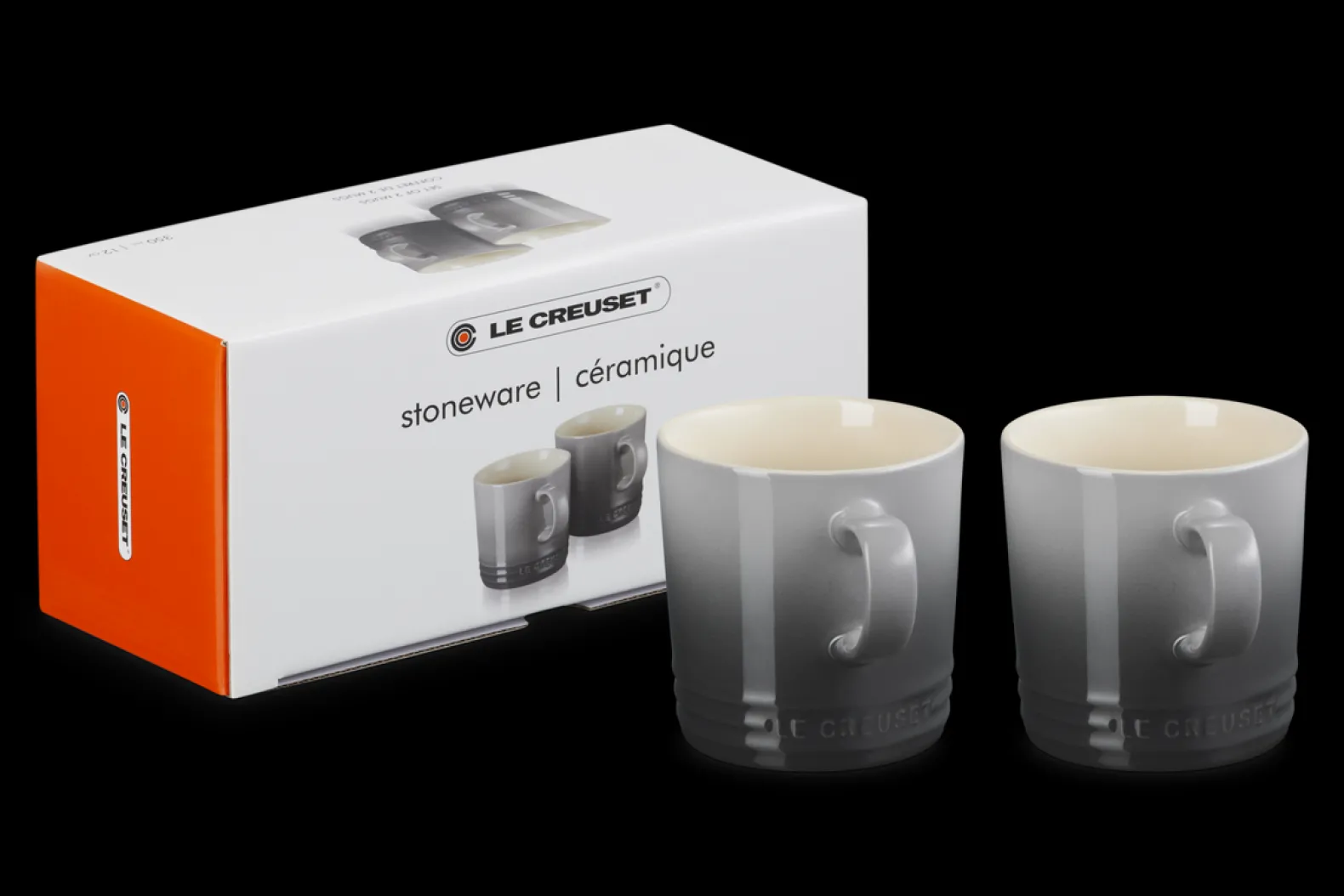 Stoneware Set of 2 Mugs