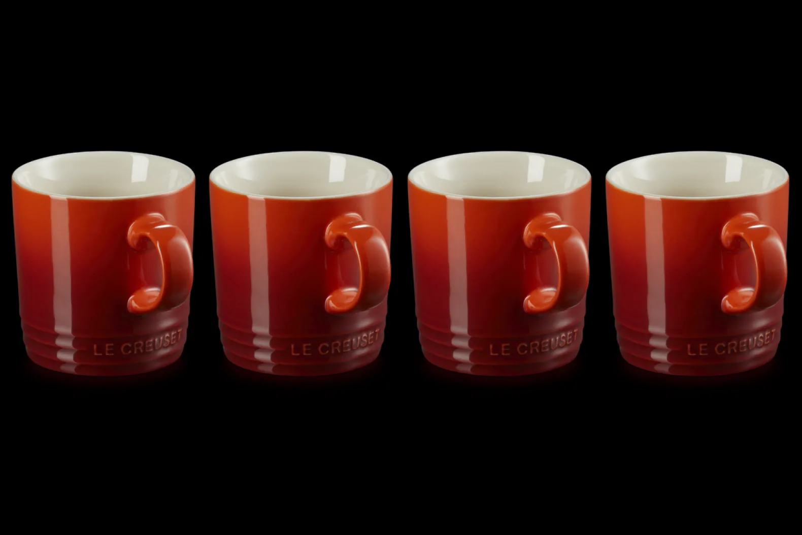 Stoneware Set of 4 Mugs