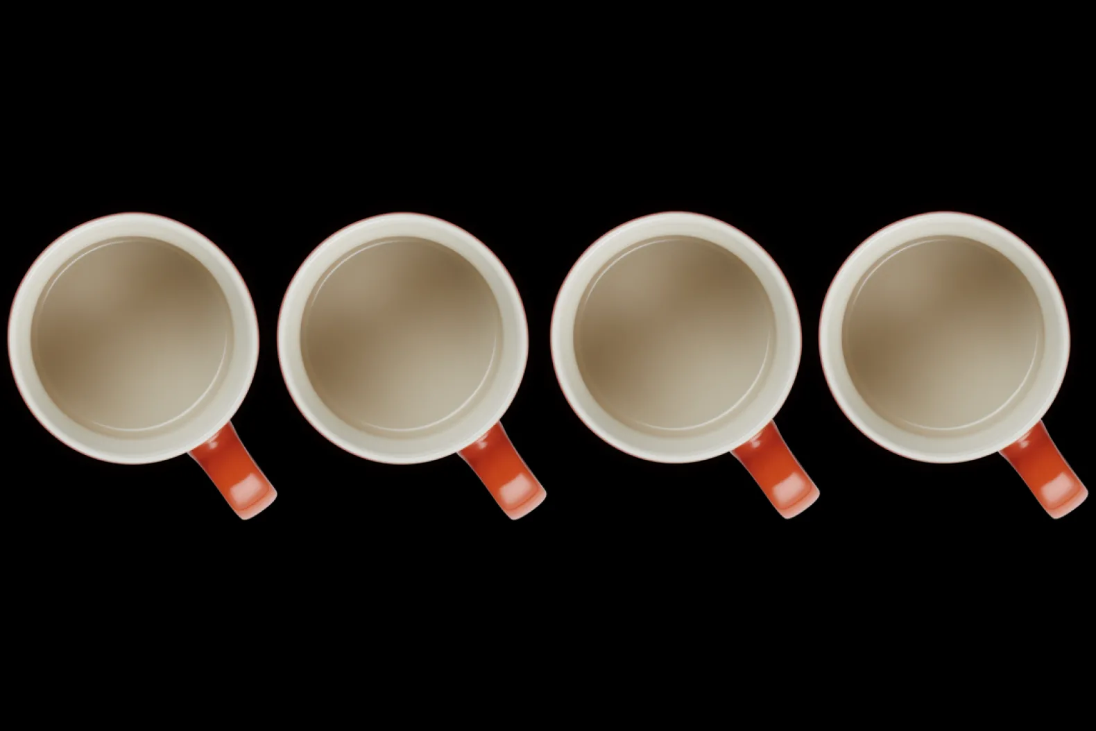 Stoneware Set of 4 Mugs
