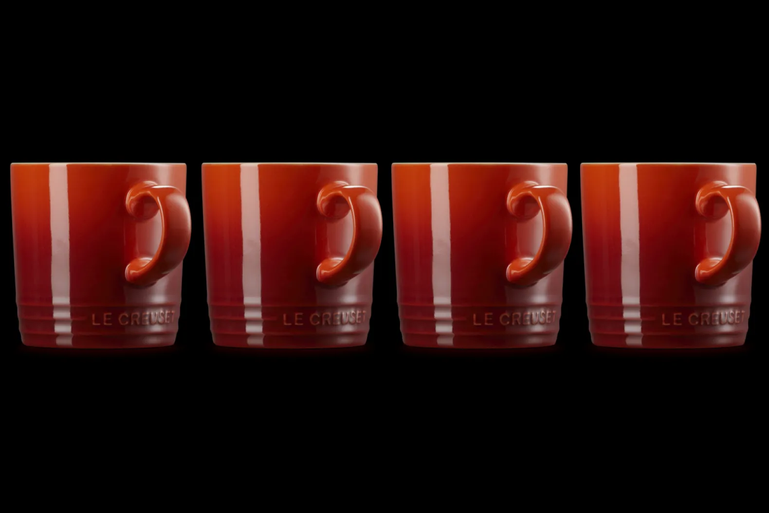 Stoneware Set of 4 Mugs
