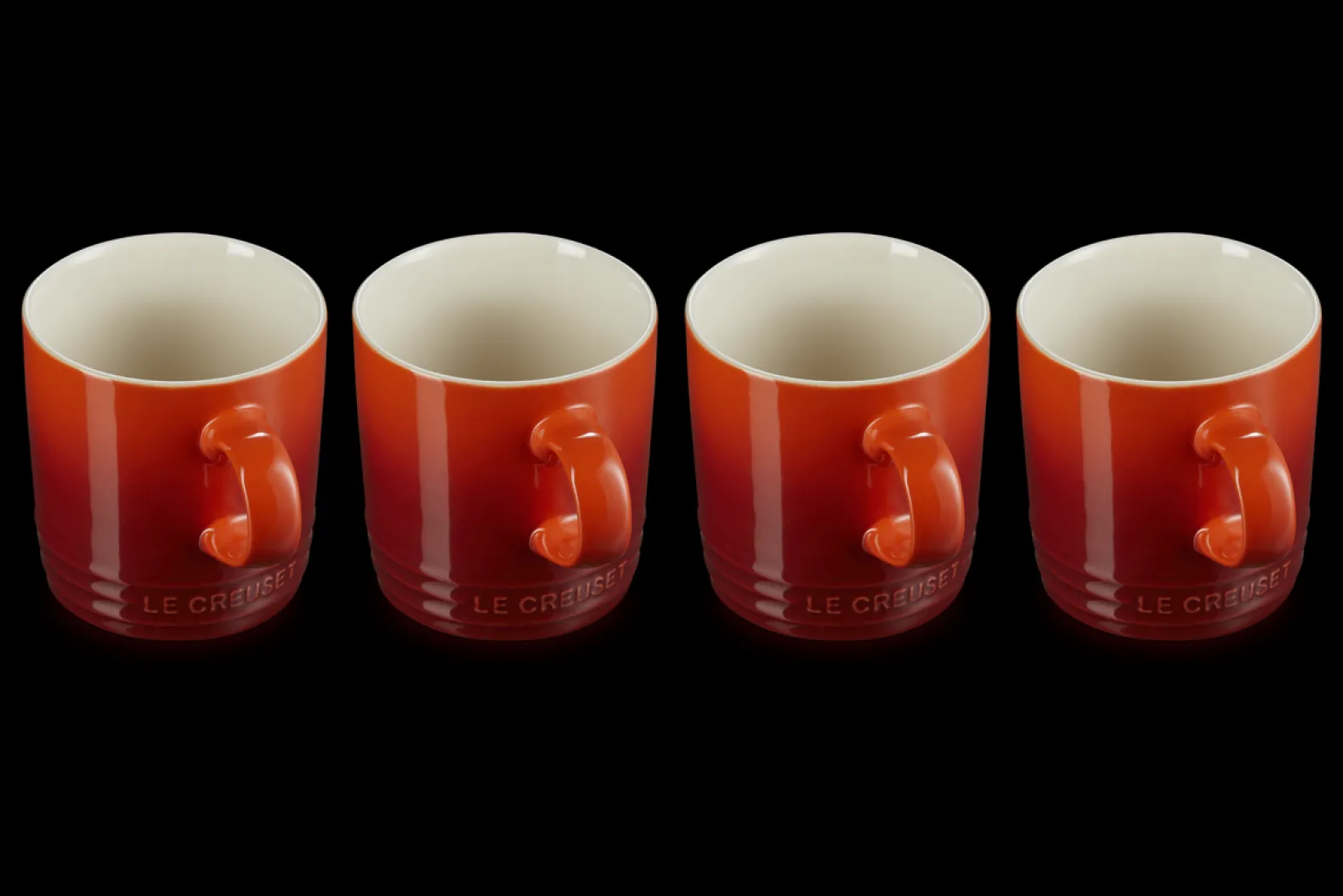 Stoneware Set of 4 Mugs