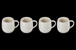 Stoneware Set of 4 Mugs