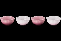 Stoneware Set of 4 Petal Bowls