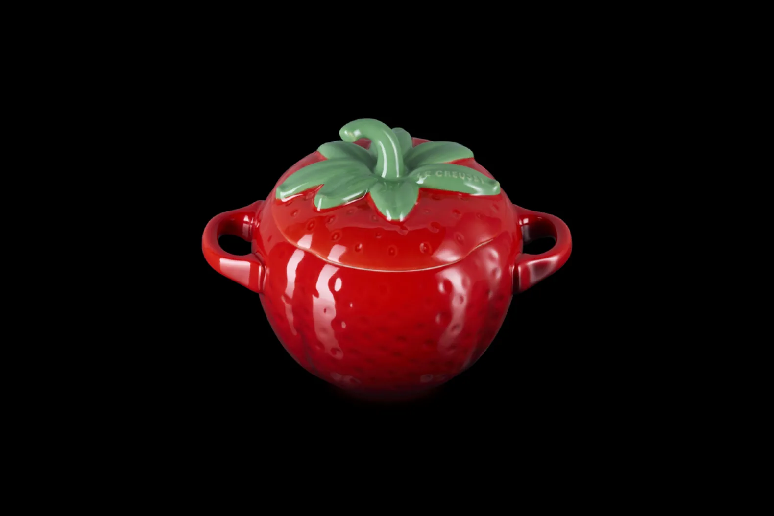 Stoneware Strawberry Cocotte