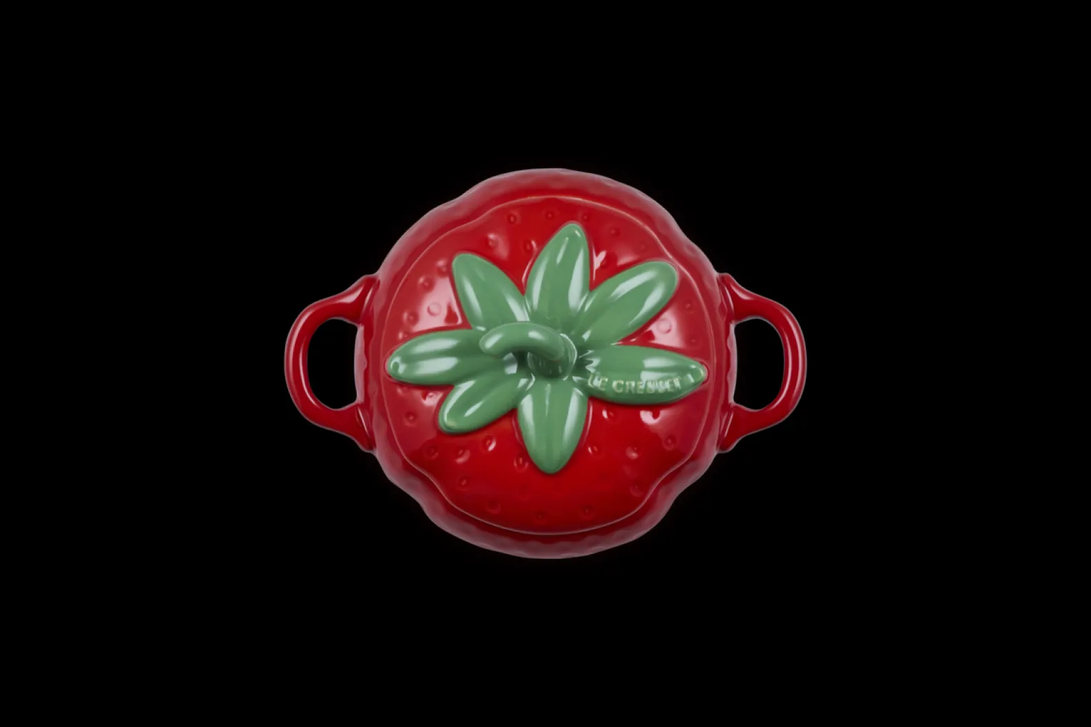 Stoneware Strawberry Cocotte