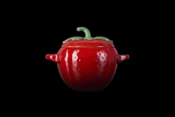 Stoneware Strawberry Cocotte
