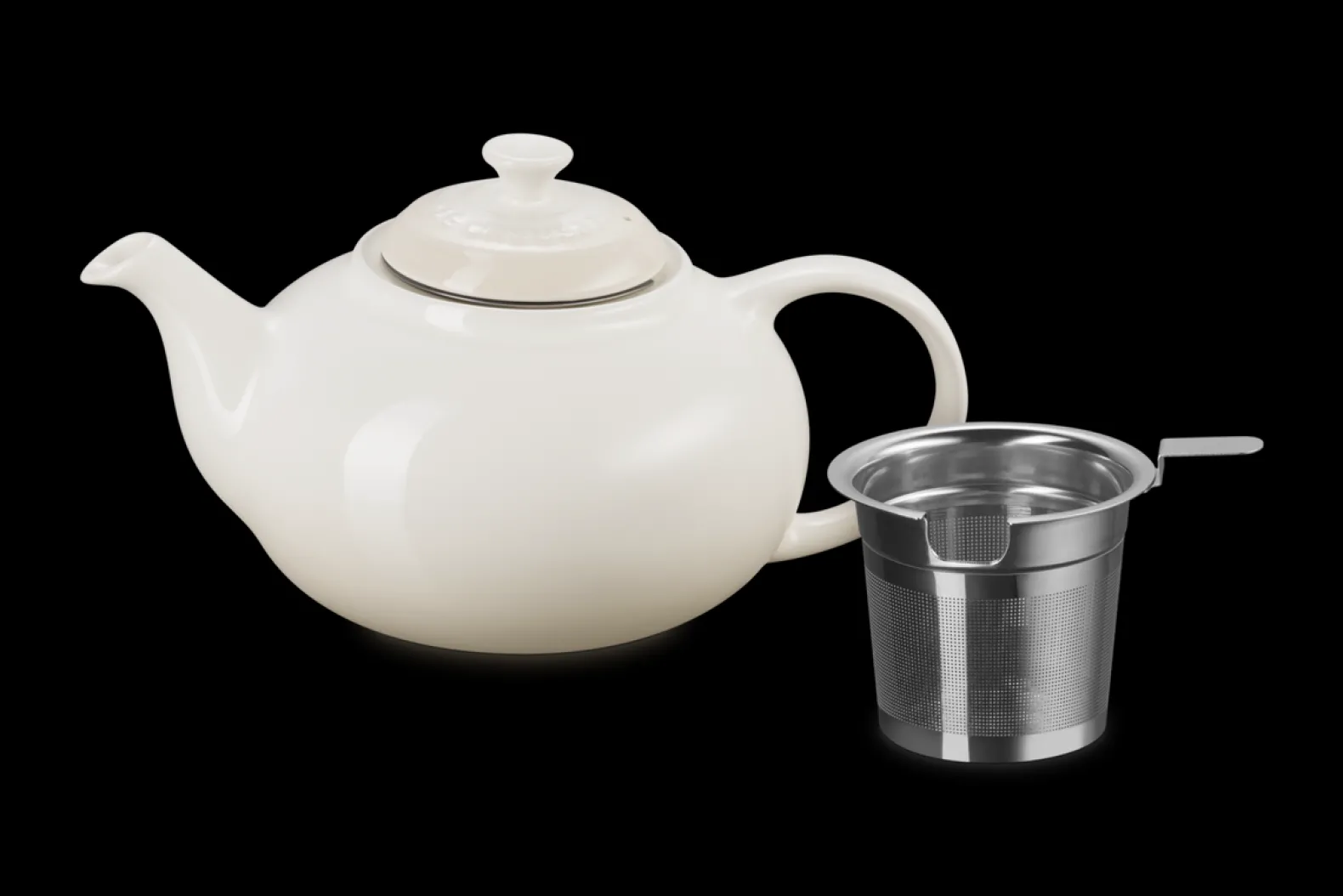 Stoneware Teapot with Stainless Steel Infuser