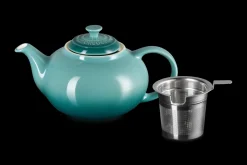 Stoneware Teapot with Stainless Steel Infuser