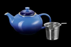 Stoneware Teapot with Stainless Steel Infuser