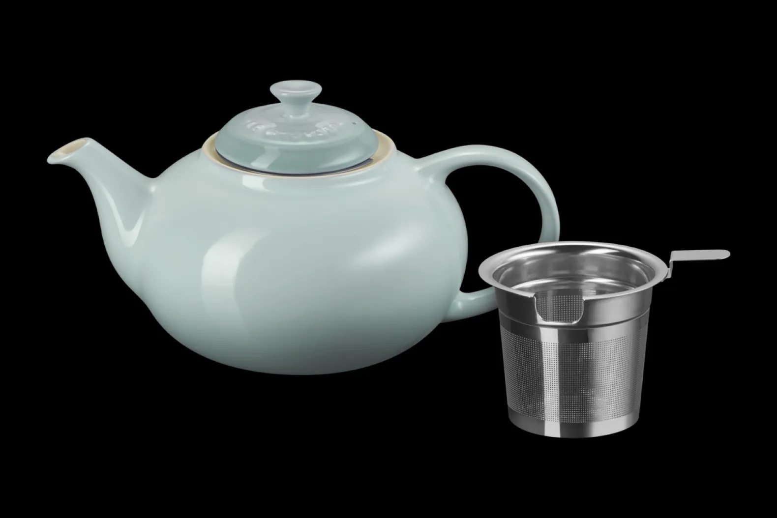 Stoneware Teapot with Stainless Steel Infuser