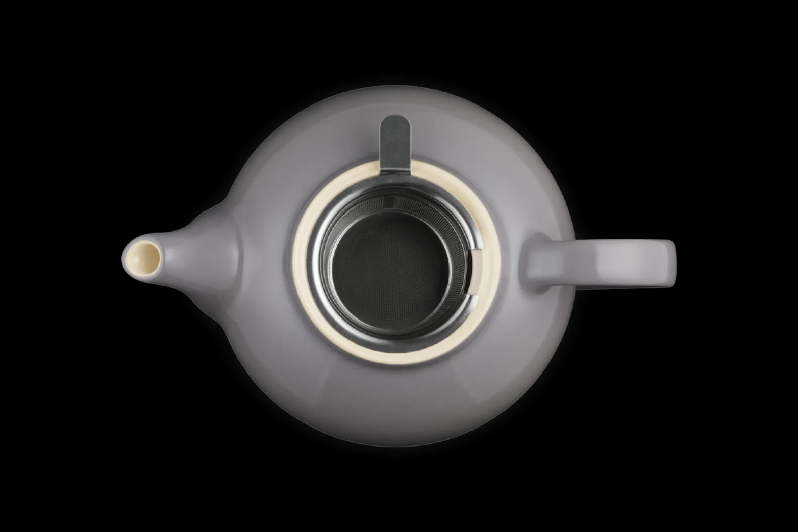 Stoneware Teapot with Stainless Steel Infuser