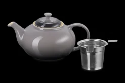Stoneware Teapot with Stainless Steel Infuser