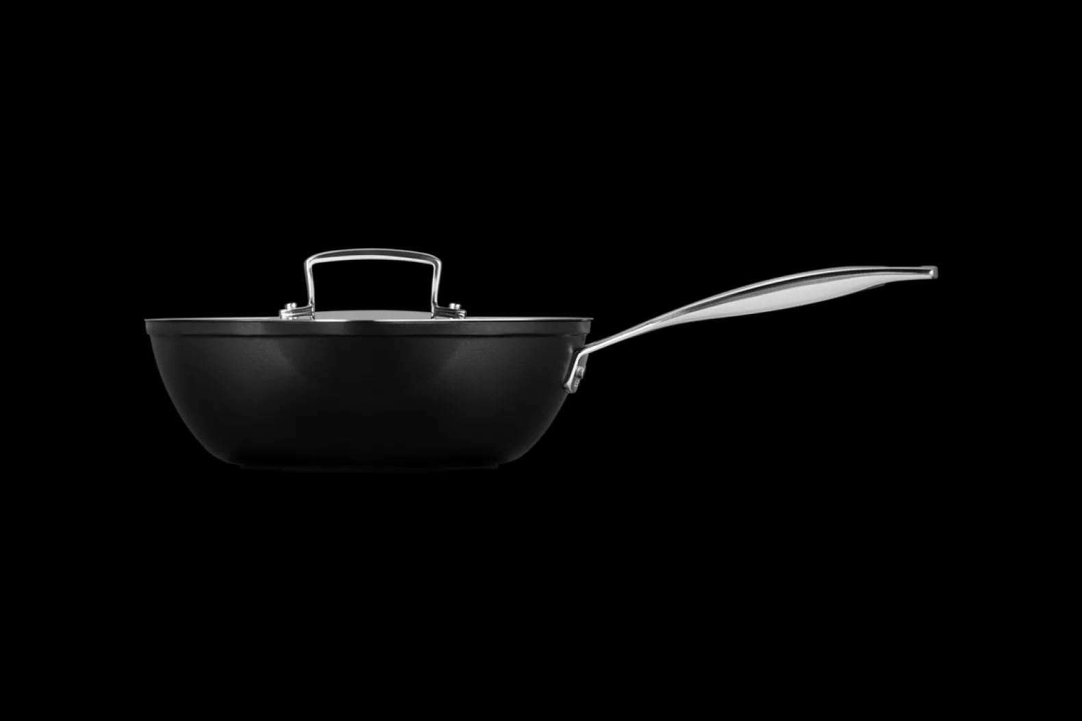 Toughened Non-Stick Chef's Pan with Pouring Spouts