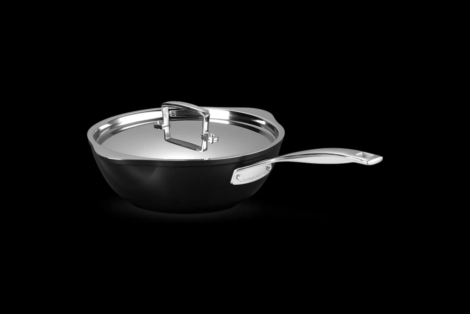 Toughened Non-Stick Chef's Pan with Pouring Spouts