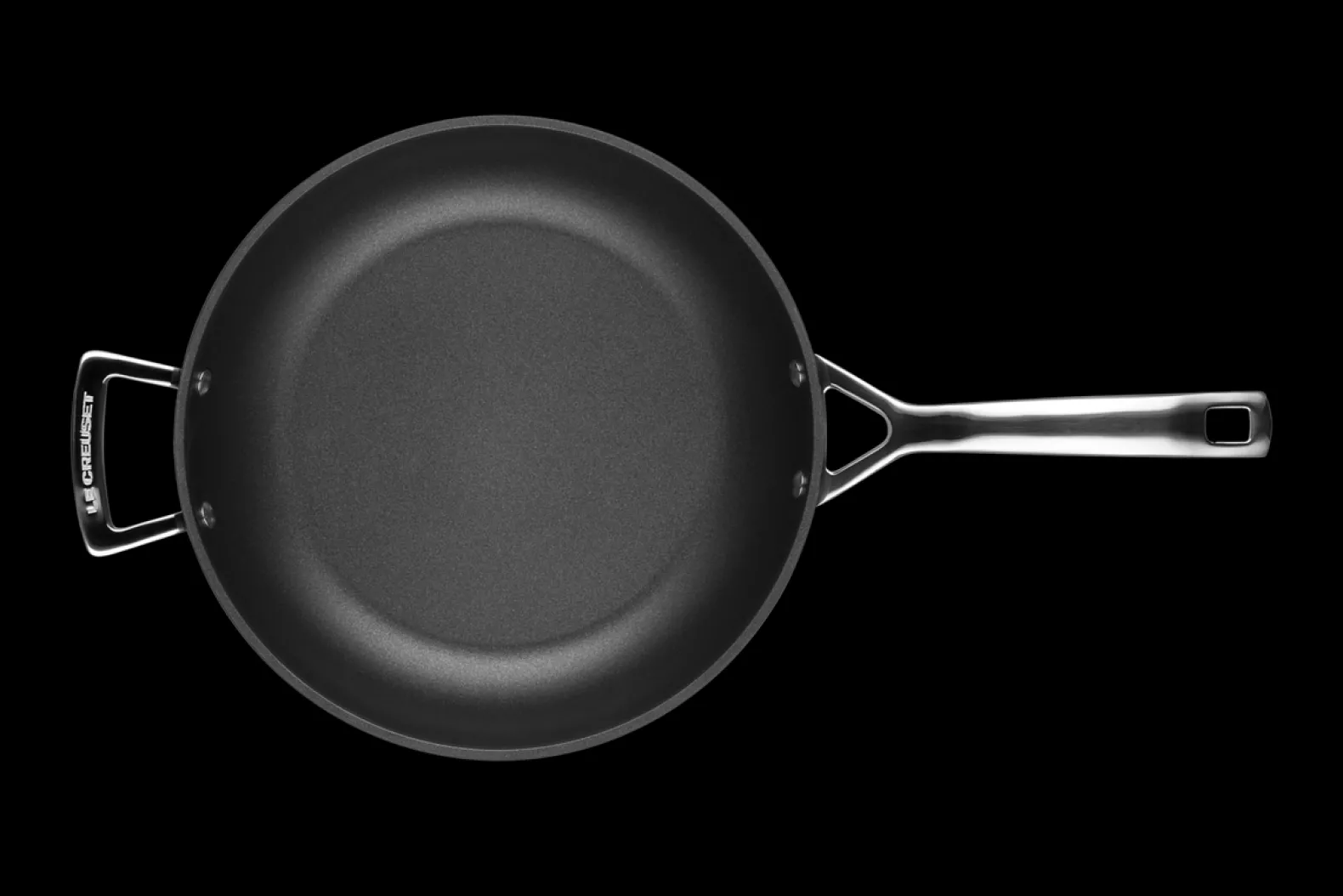Toughened Non-Stick Deep Frying Pan with Helper Handle