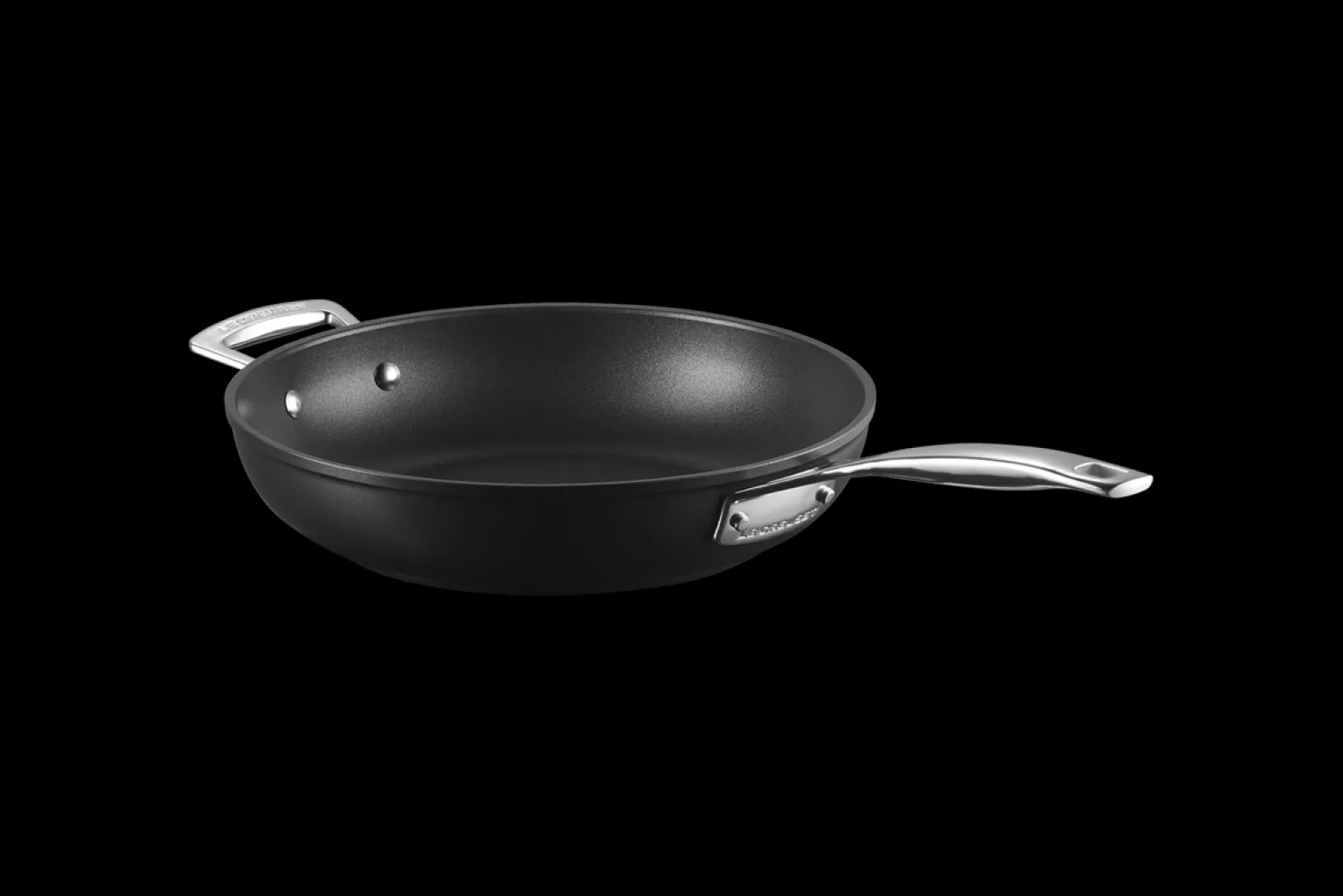 Toughened Non-Stick Deep Frying Pan with Helper Handle