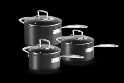 Toughened Non-Stick 3-piece Saucepan Set