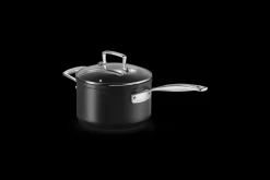 Toughened Non-Stick Saucepan with Glass Lid and Helper Handle