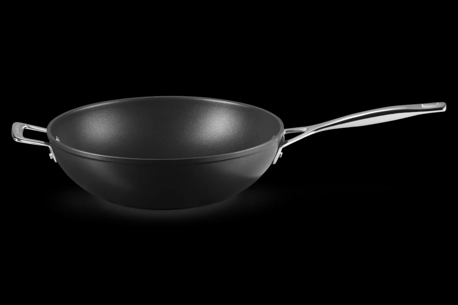 Toughened Non-Stick Stir-Fry Wok with Helper Handle